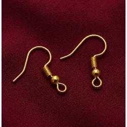 Earring Hock Golden Pack of 20