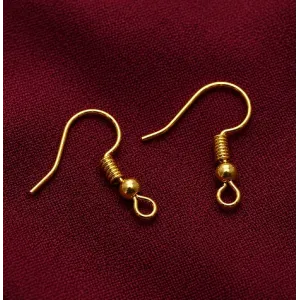 Earring Hock Golden Pack of 20 Earring Hock Golden Pack of 20