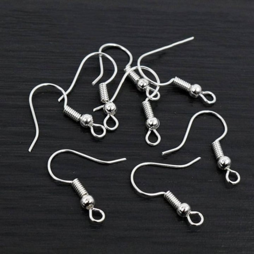 Earring Hock Silver Pack of 20 Earring Hock Silver Pack of 20