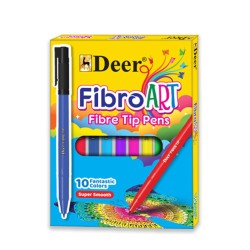 Fibre Tip Pen 10 Color Deer