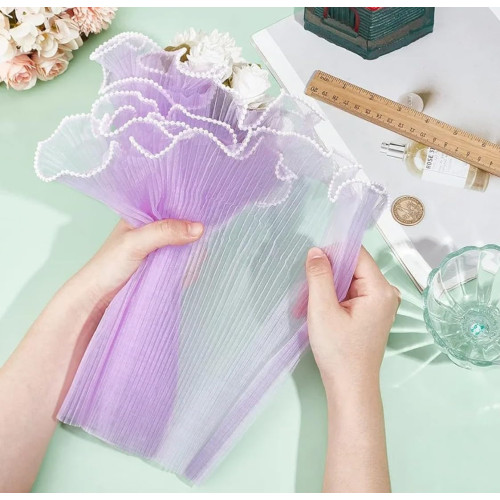 Flower Wrapping Roll For Bouquet Packaging Light Purple Color Flower Wrapping Roll For Bouquet Packaging Light Purple Color