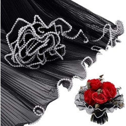 Flower Wrapping Roll For Bouquet Packaging Black Color