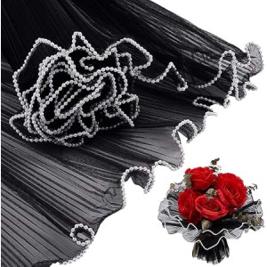 Flower Wrapping Roll For Bouquet Packaging Black Color