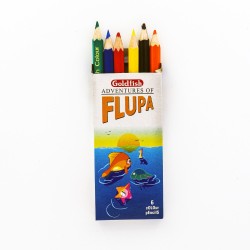 Pencil Colour Flupa Pack of 6 Goldfish