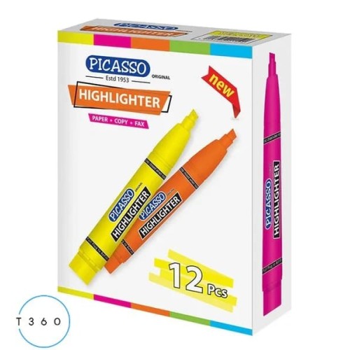 Highlighter Green PH02CB Pack of 12 Picasso