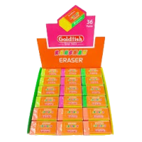 Eraser Raushan Estd1953 Pack of 36 pcs Goldfish