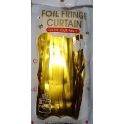 Foil Fringe Curtain Golden Color