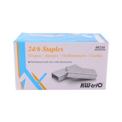 Staple Pin 24/6 Pack of 20 Box 00246 KW-trio