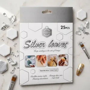 Silver Leaves Keep Smiling 25pcs Pack 14×14 cm Silver Leaves Keep Smiling 25pcs Pack 14×14 cm