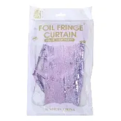 Foil Fringe Curtain Lavender Color