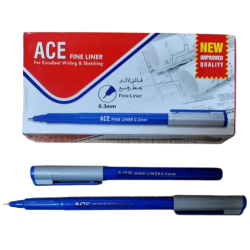 Fine Liner Ace Blue  M-500 Box 10 Pcs Milen