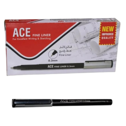 Fine Liner Ace Black M-500 Box 10 Pcs Milen