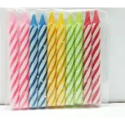 Multi Small Candles Pack of 6 Multi Small Candles Pack of 6