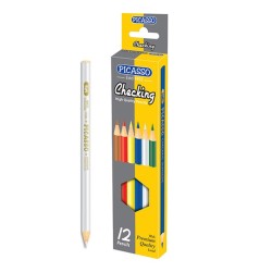 Pencil Checking white High Quality Pack of 12Picasso