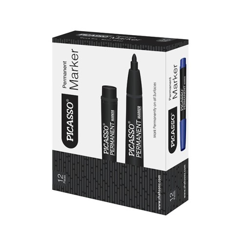 Permanent Marker 70 Black PCPM Pack of 12 Picasso