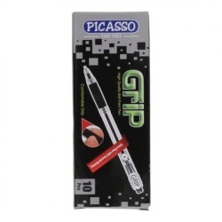 Ball Pen Black Grip High Quality Pack of 10 Picasso