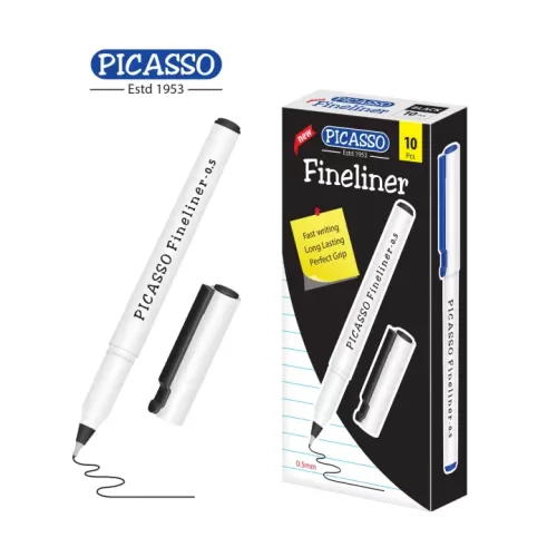 Pointer Black 0.5mm PF02CB Pack of 10 Picasso