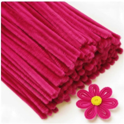 Pipe Cleaner Dark Pink pack of 100 pcs Pipe Cleaner Dark Pink pack of 100 pcs