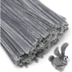 Pipe Cleaner Grey Pack of 100 pcs