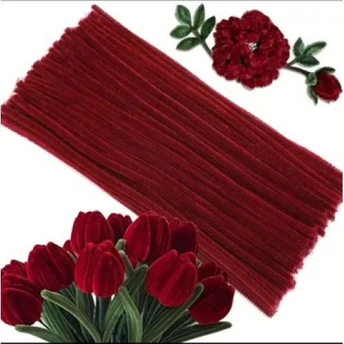 Pipe Cleaner Dark Maroon Pack of 100 pcs