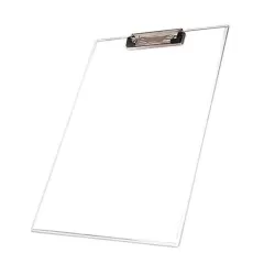 Clip Board Transparent Large Sensa