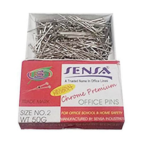 Common Pin Red Dabbi (Office Pin) 50Gm Silver Sensa