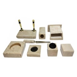 Table Set Marble Simple ( 9Pcs )