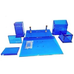 Table Set Plastic Blue Transparent (Ts-60) 7Pcs Sensa