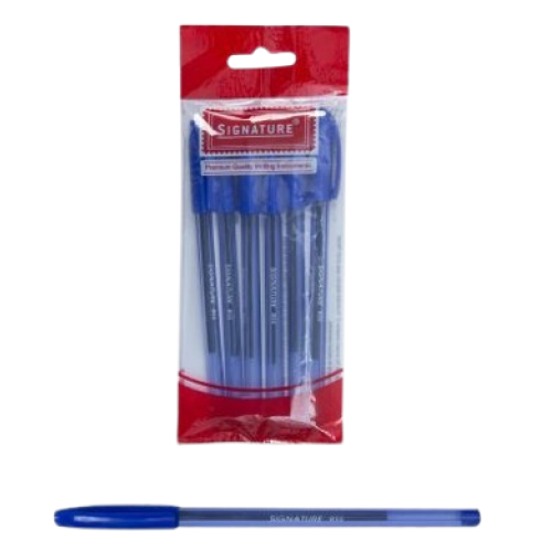 Ball Pen BSS Blue Pouch 6 Pcs SMB Signature