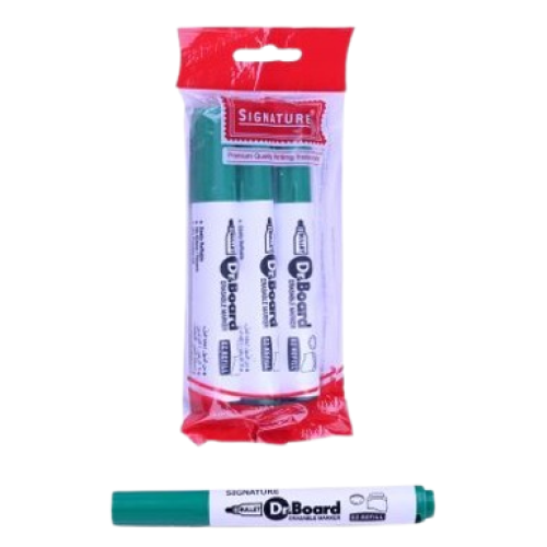 Board Marker Dr Board Green Pouch 3 Pcs Signature