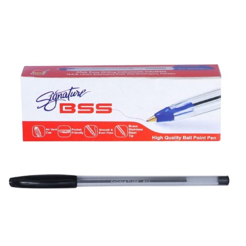 Ball Pen BSS Black SMB Box 10 Pcs Signature