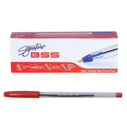 Ball Pen BSS Red SMB Box 10 Pcs Signature