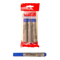 Permanent Marker Markpro Blue No70 Pouch 3Pcs Signature