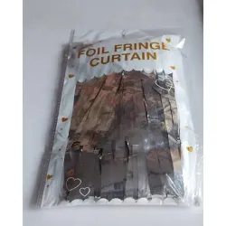 Foil Fringe Curtain Silver Color