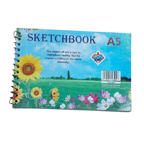 Sketch Book A5 250gm Spiral 6504 Superb Board Sketch Book A5 250gm Spiral 6504 Superb Board