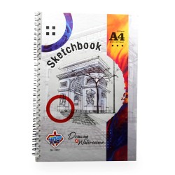 Sketch Book A4 250gm Spiral Drawing and Watercolour 6802 Superb Board