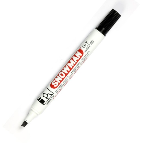 Board Marker Black No90 (Cut Nib) Snowman