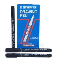 Drawing 0.01 Pack of 12 Snowman