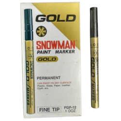 Paint Marker Fine Golden Special Pack of 12 Snowman