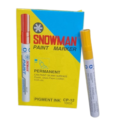 Paint Marker Yellow Special Pack of 12 Snowman