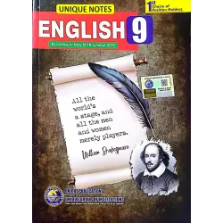 Unique Notes English For Class 9