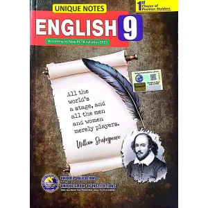 Unique Notes English For Class 9