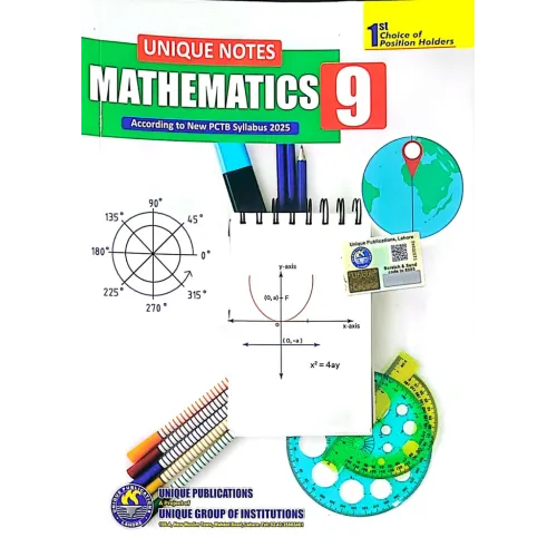 Unique Notes Mathematics For Class 9