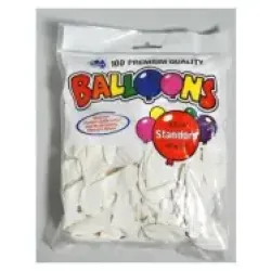 Balloons White 100 Pcs
