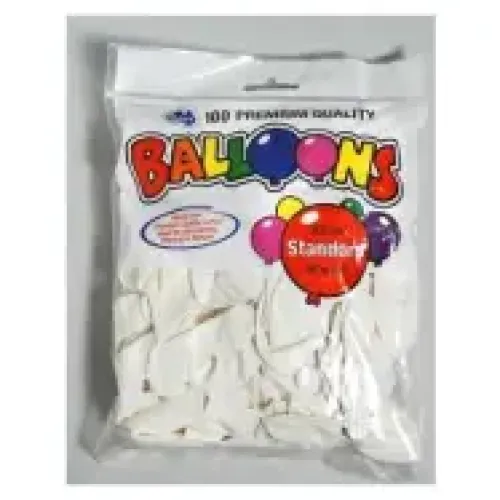 Balloons White 100 Pcs