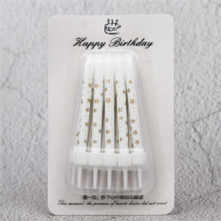 White Candles With Stand 6 Pcs White Candles With Stand 6 Pcs