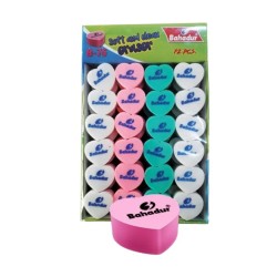 Eraser Heart B-75 Pack of 72pcs Bahadur