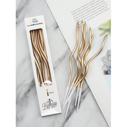 Happy Birthday Candle Set – 6 Pcs