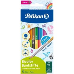 Colore Pencil Bicolor Round 12P FSC