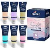 Acrylic Colour 75ml Set of 6pcs Blue Bird Acrylic Colour 75ml Set of 6pcs Blue Bird